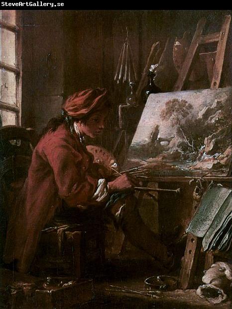 Francois Boucher Le Peintre dans son atelier